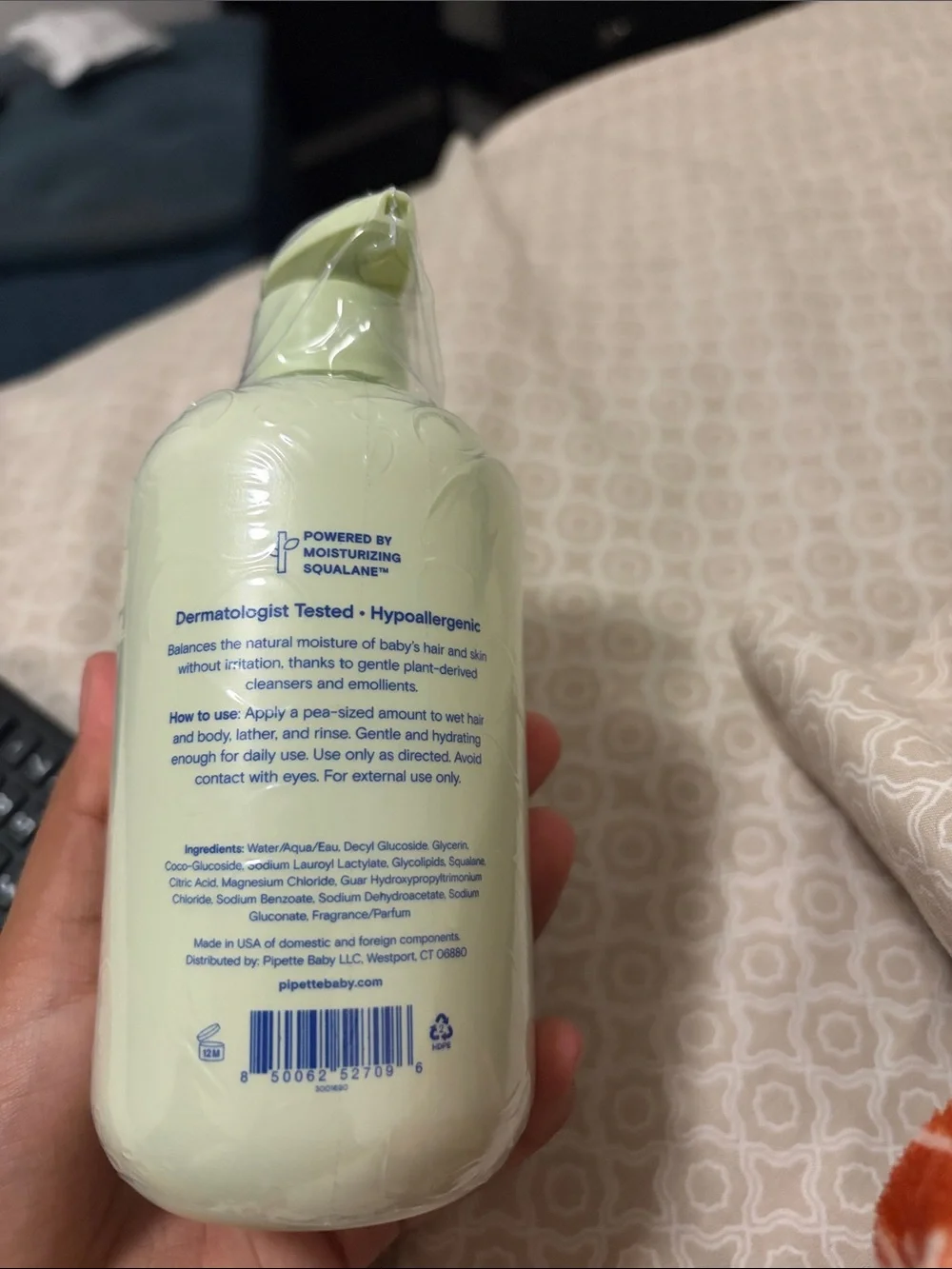Baby Shampoo & Wash - Sweet Wildflower (Light Green)